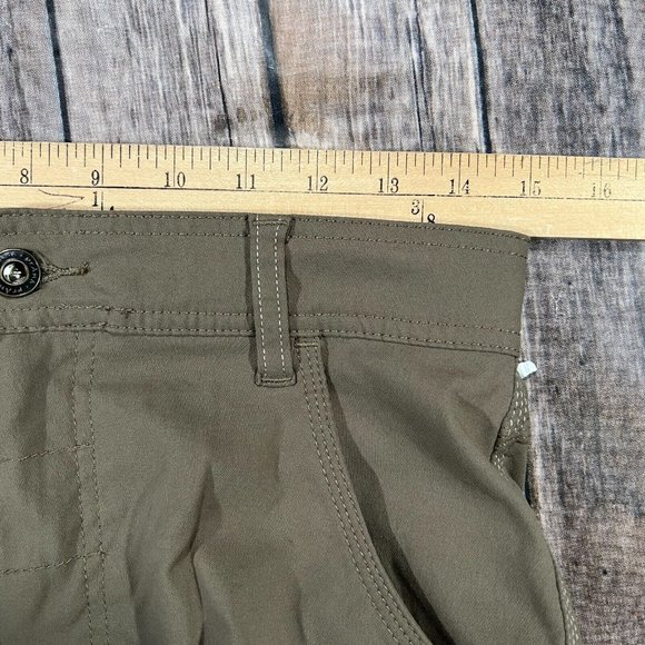 Prana Stretch Zion Short II 28x10 Mens Olive Green Belted Outdoor Hiking Trail - Picture 6 of 9